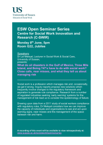 ESW Open Seminar Series  Centre for Social Work Innovation and Research (C-SWIR)