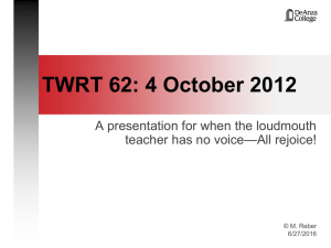 TWRT62NoVoiceClass.ppt