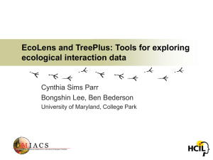 EcoLens and TreePlus: Tools for exploring ecological interaction data Cynthia Sims Parr