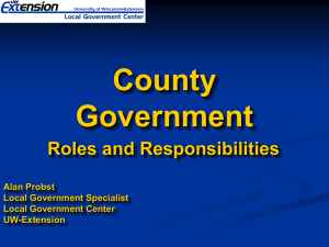 County Government Roles and Responsibilities