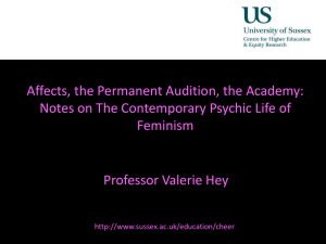 Affects, the Permanent Audition, the Academy: Notes on the contemporary psychic life of feminism [PPTX 419.61KB]