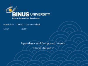 Equivalence And Compound  Interest Course Outline  2 Tahun