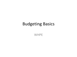 Budgeting Basics PowerPoint presentation