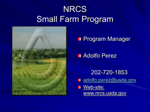 NRCS Small Farm Program Program Manager Adolfo Perez
