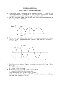 Numericals on Single phase a.c circuits