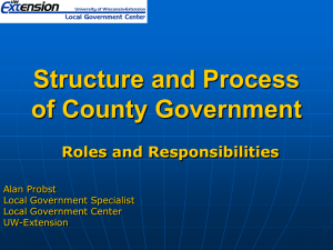 County Government Forms and Functions