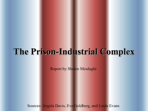 The Prison-Industrial Complex Report by Shenin Mesdaghi