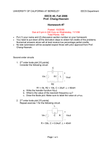 EECS 40, Fall 2006 Prof. Chang-Hasnain  Homework #7