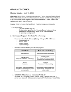 GRADUATE COUNCIL Meeting Minutes | April 15, 2015