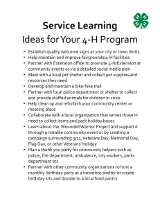 Service Learning  Ideas for Your 4-H Program