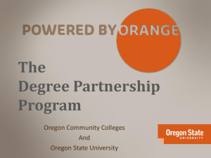 Degree Partnership Program Overview