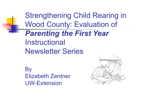 Strengthening Child Rearing in Wood County: Evaluation of Instructional Newsletter Series