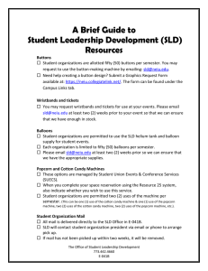 A Brief Guide to Student Leadership Development (SLD) Resources