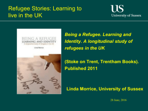 Seminar Presentation: Morrice - Refugee Stories