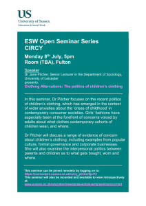 ESW Open Seminar Series CIRCY  Monday 8