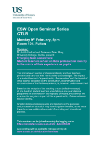 ESW Open Seminar Series CTLR  Monday 9
