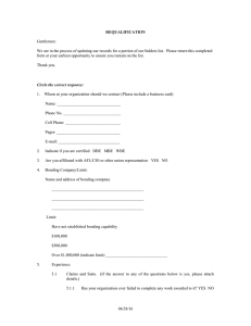 Contractor's Requalification Form