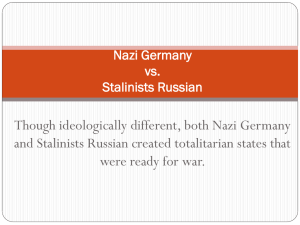 Nazi Germany vs. Stalinist Russia