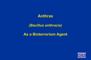 Anthrax Clinical Presentation (PowerPoint: 6.4MB/29 slides)