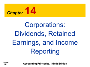 14 Corporations: Dividends, Retained Earnings, and Income
