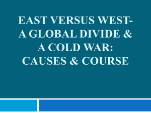 East Vs. West-Cold War