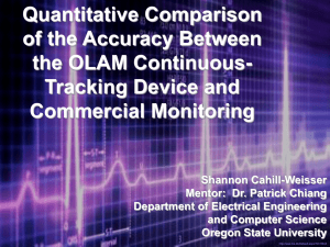 Quantitative Comparison of the Accuracy Between the OLAM Continuous- Tracking Device and