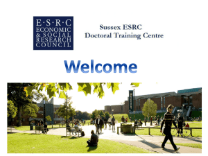 ESRC DTC induction event are available here
