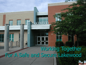A Safe and Secure Lakewood 2015-2016