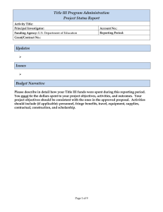 Project Status Report Form