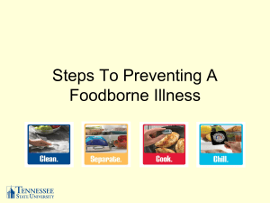 Steps To Preventing A Foodborne Illness