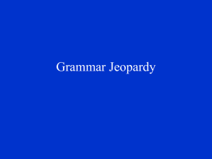 Pronoun Jeopardy