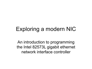 Exploring a modern NIC An introduction to programming network interface controller