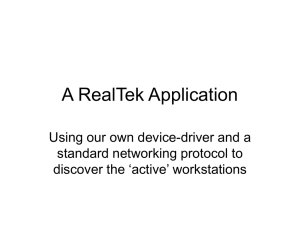 A RealTek Application Using our own device-driver and a