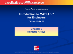 Ch02 Matlab Arrays