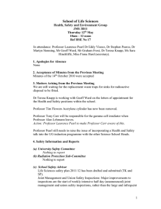 Health and Safety committee minutes May 2011 [DOC 38.50KB]