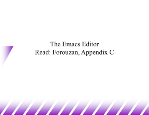 Lec7 Emacs Editor.ppt