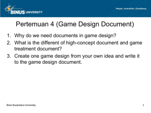 Pertemuan 4 (Game Design Document)