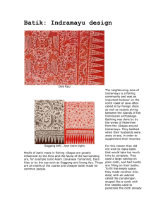 Batik: Indramayu design