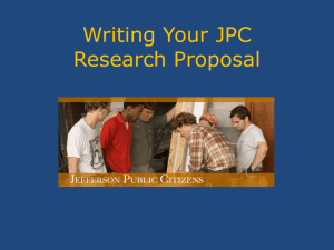 Proposal Writing workshop