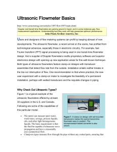 Ultrasonic Flowmeter Basics