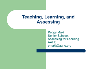 Teaching, Learning and Assessing