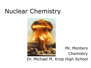 Nuclear Chemistry PowerPoint Presentation