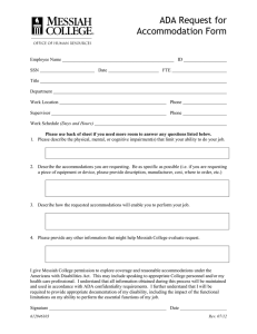 ADA Request for Accommodation Form