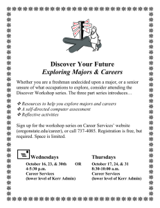 Discover Your Future Exploring Majors &amp; Careers