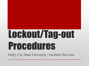 Lockout/Tag-out