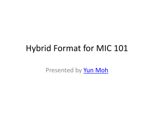Hybrid Course Presentation