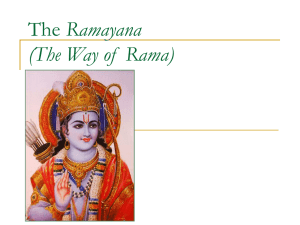 Lec #8 Ramayana