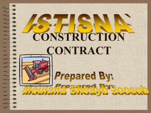 CONSTRUCTION CONTRACT