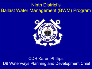 Ninth District s Ballast Water Management Program