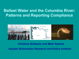 Ballast Water and the Columbia River: Patterns and Reporting Compliance